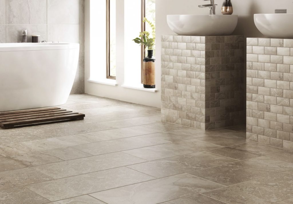 mosaics in bathroom