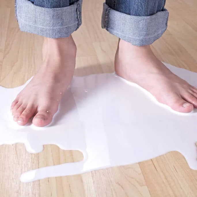 milk-spill-on-vinyl-flooring Milk spill on vinyl floor | Dolphin Carpet & Tile
