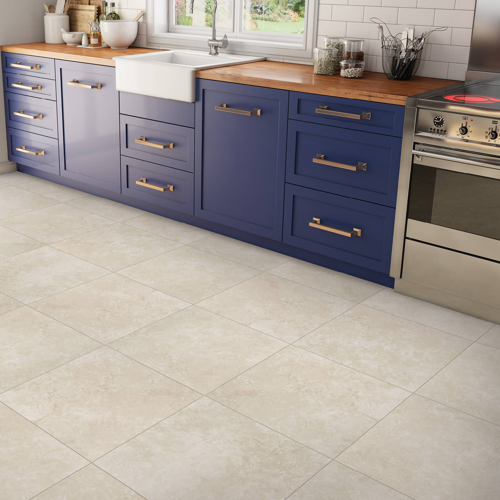 Kitchen Floor Tile | Dolphin Carpet & Tile