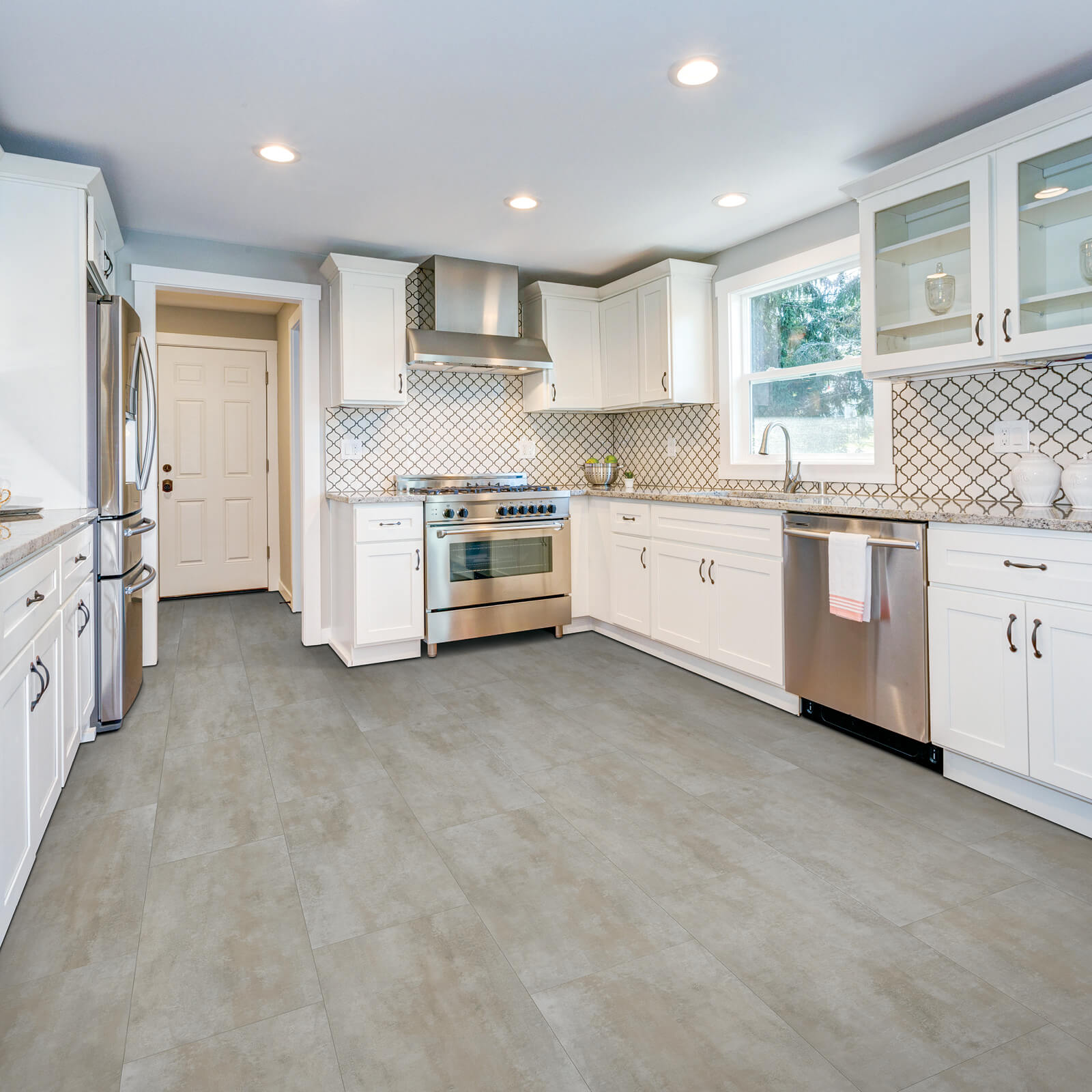 laminate flooring in a kitchen 