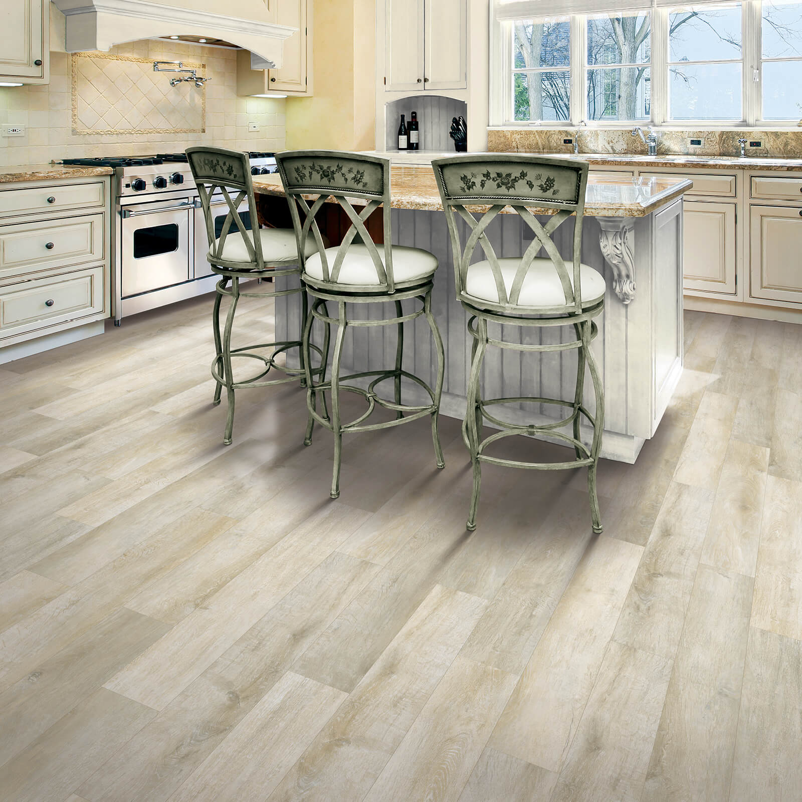 hardwood flooring in a kitchen 