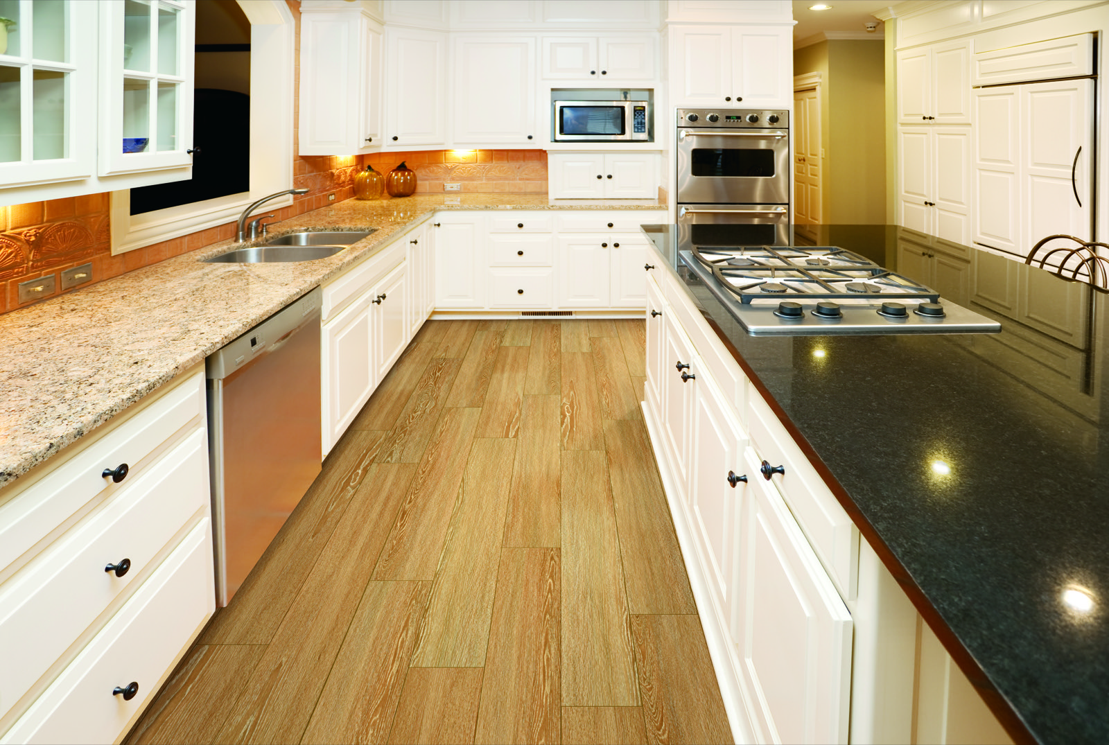 vinyl flooring in a kitchen