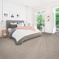 Mohawk Beige Soft Accoldade I carpet in bedroom