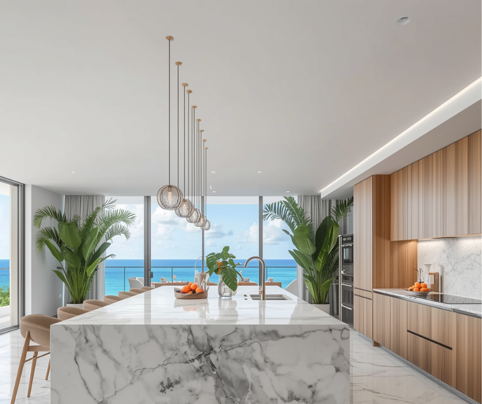 full slab backsplash vs tile backsplash in Deerfield Beach, FL