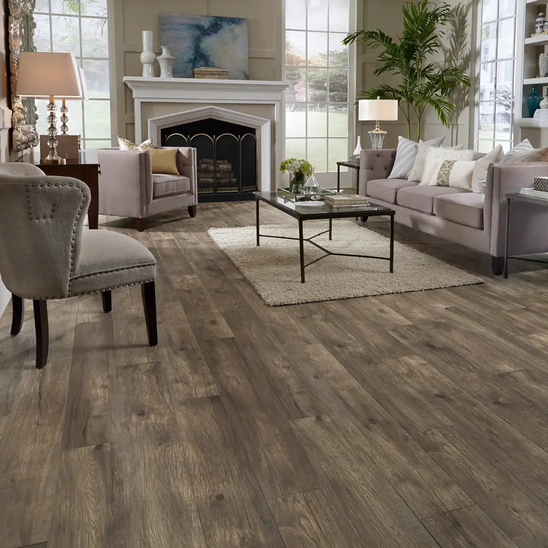 Hickory-Look-Laminate-Intro Hickory look laminate in sitting room | Dolphin Carpet
