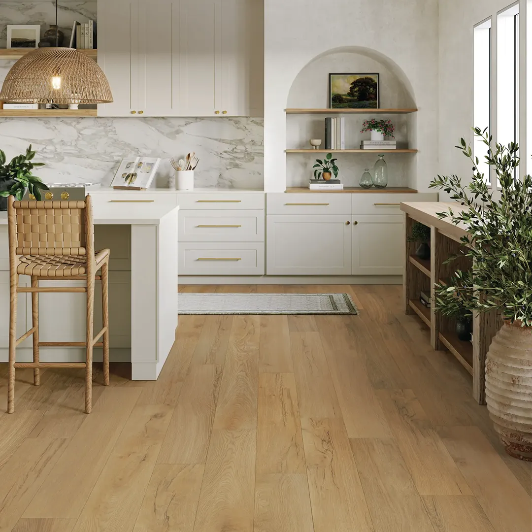 Oak Look Laminate Intro Oak look laminate in modern kitchen | Dolphin Carpet