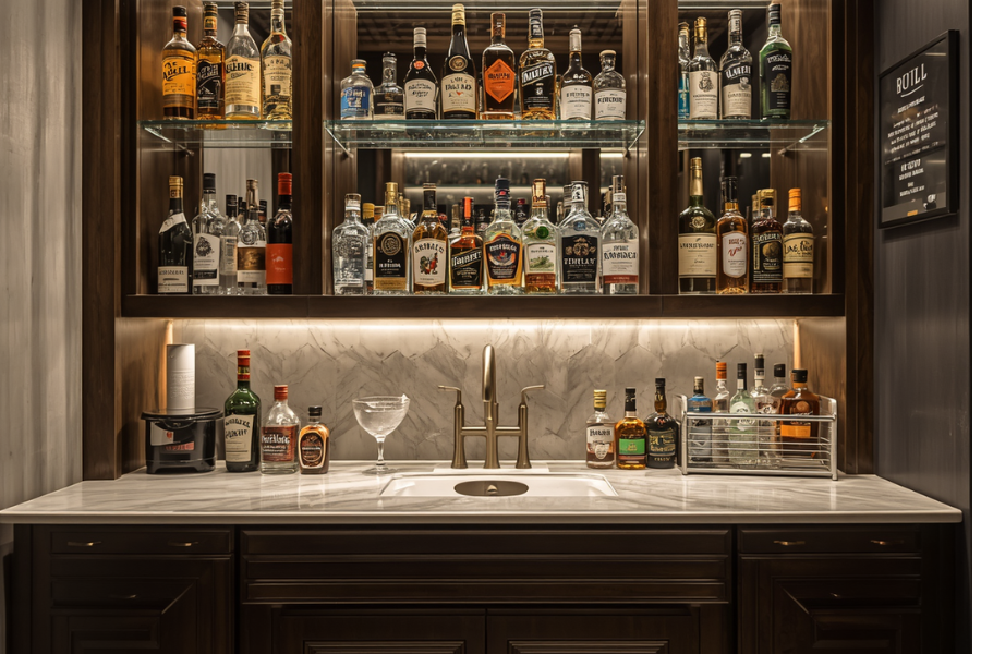 Wetbar tiles and design in Miami, FL