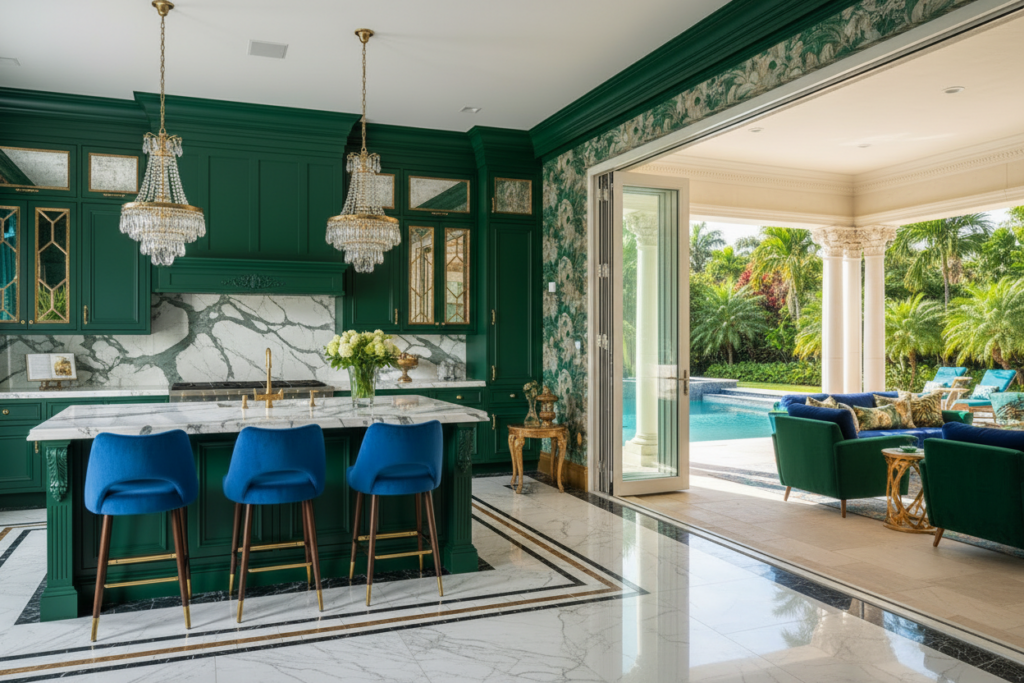 Florida regency interior design in Miami, FL