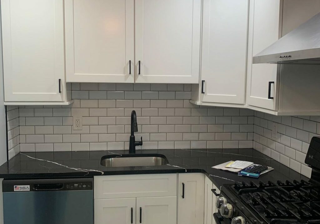 White cabinets | Dolphin Carpet & Tile