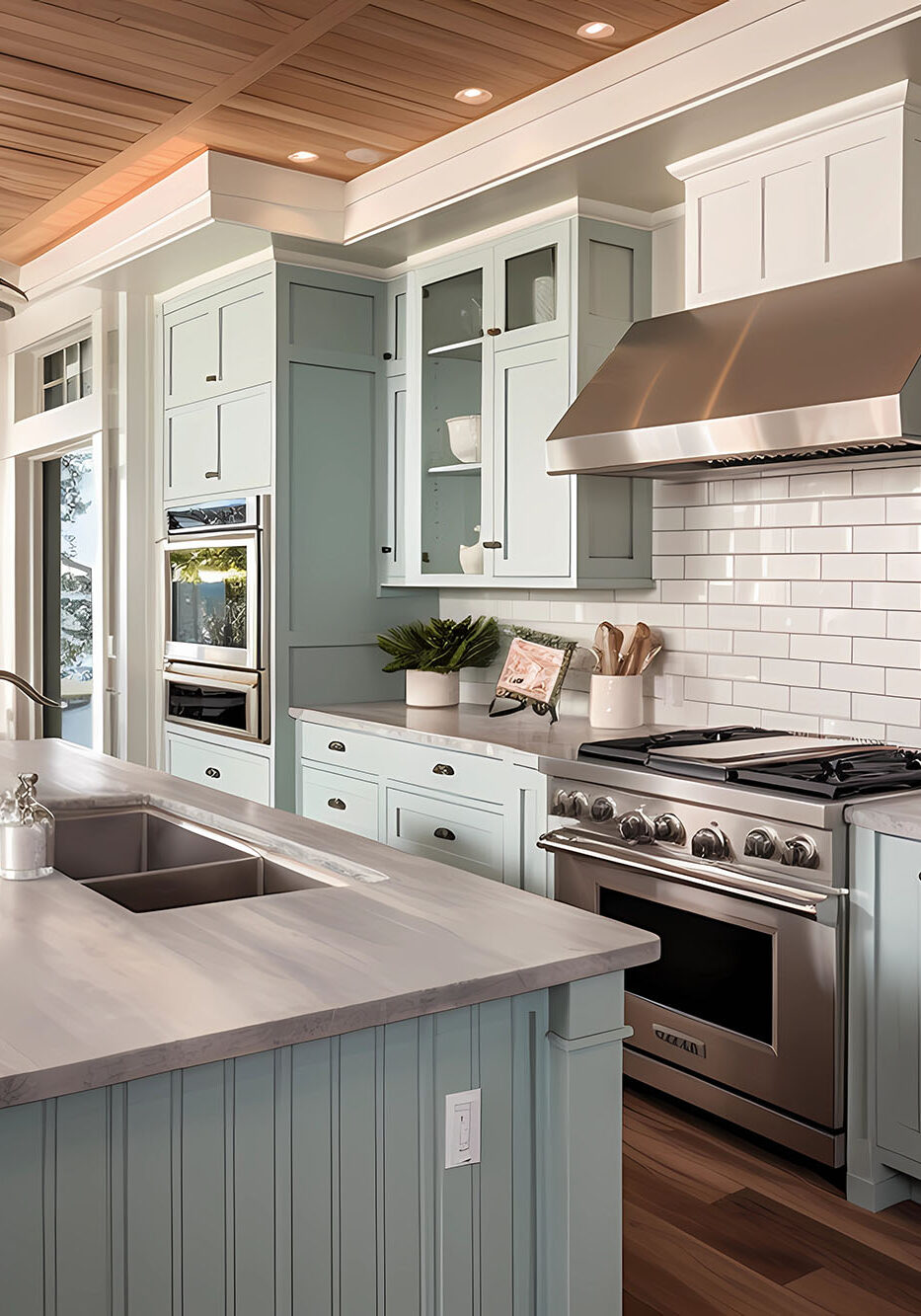Coastal Cabinet - United States - Cabinet with a beachy and rela most popular lvp flooring colors 2027 in Miami, FL