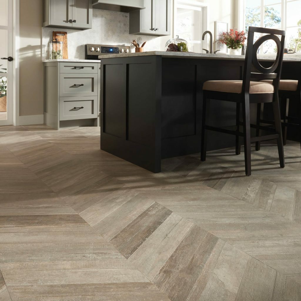 Glee chevron tile flooring | Dolphin Carpet & Tile