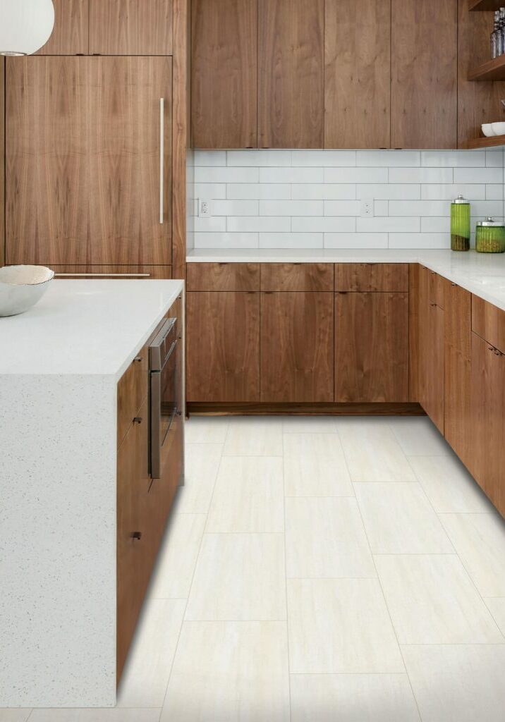 Kitchen white tiles | Dolphin Carpet & Tile