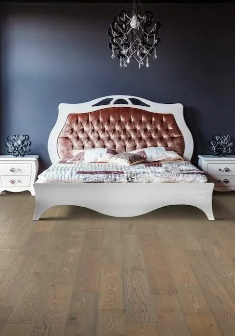 engineered-hardwood-floors-in-master-bedroom-portrait Bedroom Hardwood | Dolphin Carpet & Tile