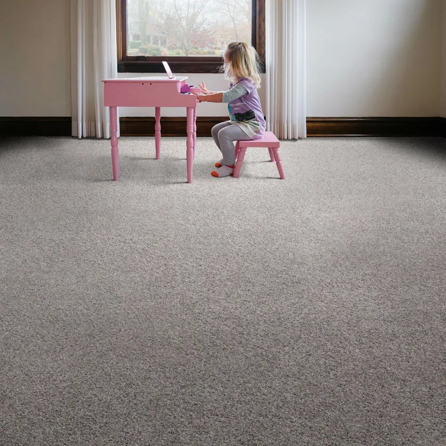 Girl Playing with Piano | Dolphin Carpet & Tile
